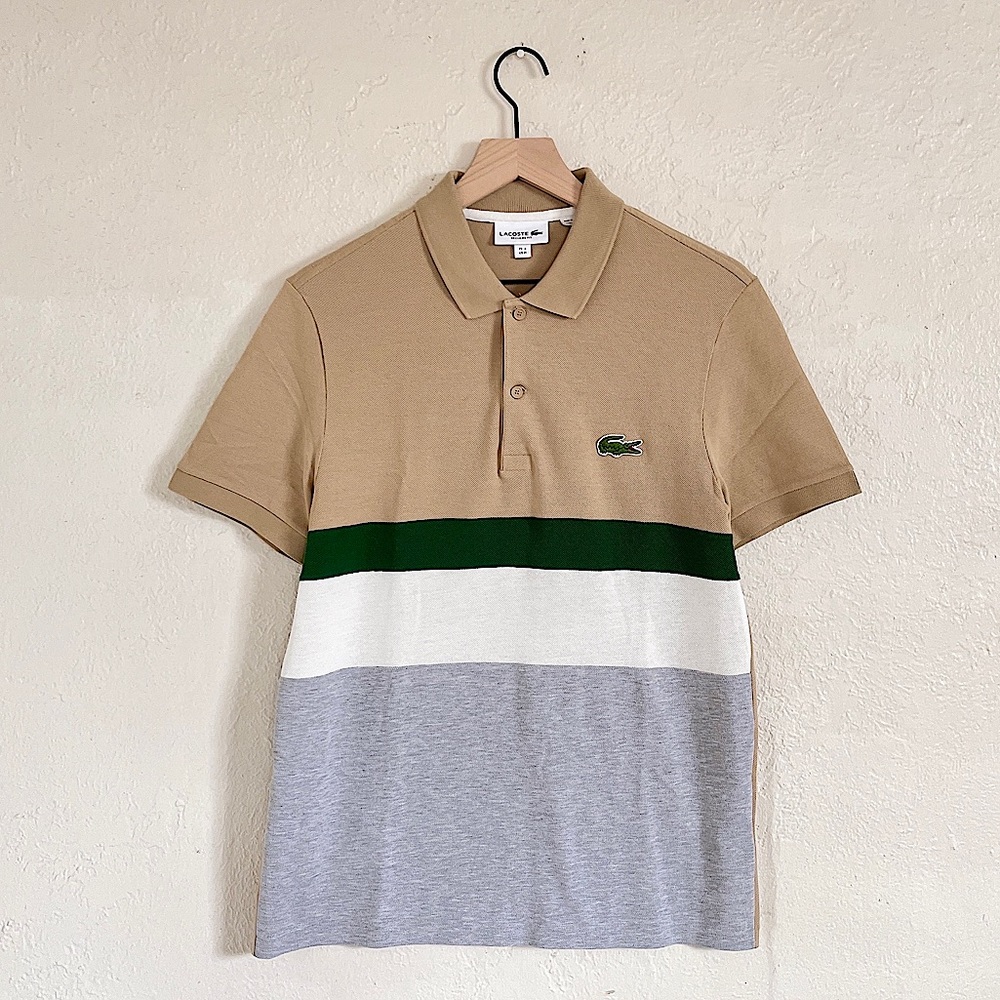 Lacoste Color Block Pique Polo